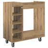 vidaXL Golf Cabinet with Wheel Plain Artisan Oak 90 x 45 x 98 cm