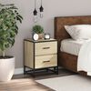 vidaXL Bedside Cabinet Sonoma Oak 40x31x50 cm Engineered Wood