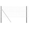 vidaXL Fence Post 2 pcs Grey 120 cm Powder-coated steel