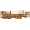 vidaXL Outdoor Sofa Set 8 pcs Natural Solid Acacia Wood