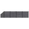 vidaXL Fence Set 5 pcs 792 x 186 cm WPC and Aluminium Grey