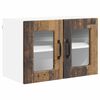 vidaXL Kitchen Cabinet 2 pcs Old Wood 60 x 31 x 40 cm Engineered Wood
