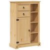 vidaXL Bathroom Cabinet Corona 70x33x110 cm Solid Wood Pine