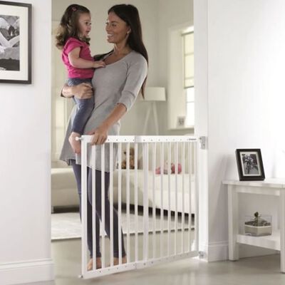 Mac Lean Baby Safety Fence 64-100 cm Wood White