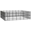vidaXL Outdoor Dog Kennel Steel 38.71 m&sup2;