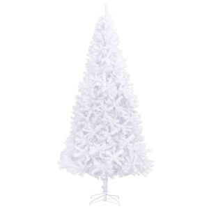 vidaXL Christmas Tree | White | PVC tree, steel stand | Extra Large