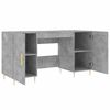 vidaXL Desk Concrete Grey 140x50x75 cm Engineered Wood