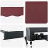 vidaXL Automatic Retractable Awning Burgundy 400x300 cm