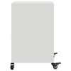 vidaXL Bedside Cabinets 2 pcs White 36x39x59 cm Steel