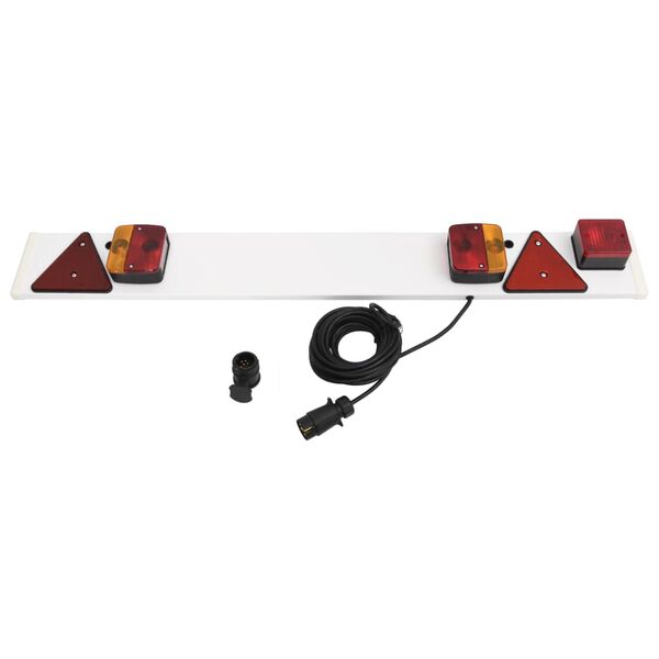 vidaXL Trailer Light Red 115x7x14 cm 12V Classic Bulb