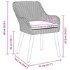 vidaXL Garden Chair 2 pcs Light Grey 55 x 62.5 x 82cm Poly Rattan