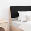 vidaXL Upholstered Headboard Black 75 cm Solid Pine Wood