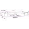 vidaXL Monitor Stand 100x27.5x15 cm Solid Wood Pine