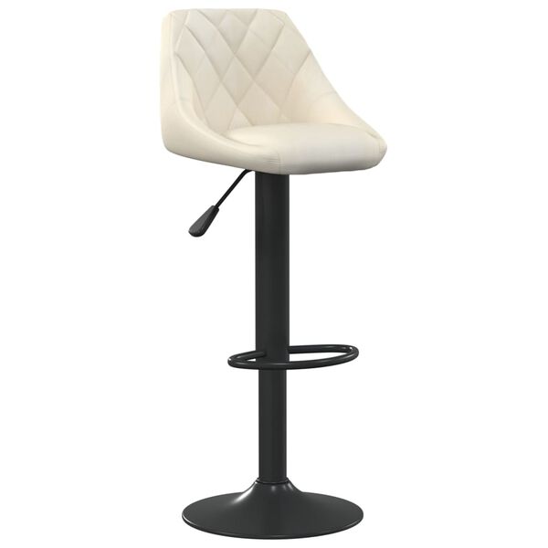 vidaXL Bar Stools 2 pcs Cream Velvet
