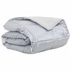 vidaXL Summer Duvet Silver 220 x 260 cm Satin and Microfiber