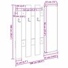vidaXL Wall-Mounted Coat Rack Artisan oak 100 x 10 x 100 cm