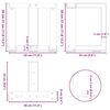 vidaXL Coffee Table Legs T-Shaped&nbsp;2 pcs Black 30x25x(30-31) cm Steel