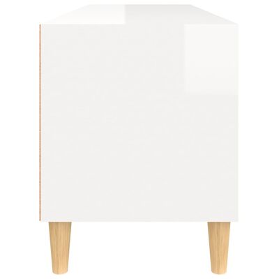 vidaXL TV Cabinet High Gloss White 100x34.5x44.5 cm Engineered Wood