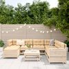 vidaXL 8 Piece Garden Sofa Set Solid Wood Pine