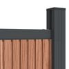 vidaXL Fence Panel Brown 353x186 cm WPC