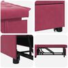 vidaXL Sofa Bed Wine Red 194 x 67 x 82 cm Velvet