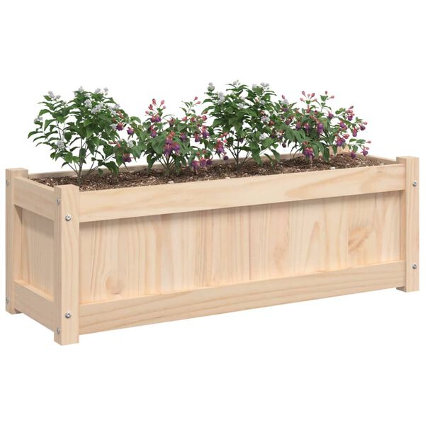vidaXL Garden Planter 90x31x31 cm Solid Wood Pine