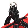 vidaXL Dog Coat with Harness Red S Fleece and Polyester