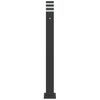 vidaXL Outdoor Floor Lamp with Sensor Black 110 cm Aluminium