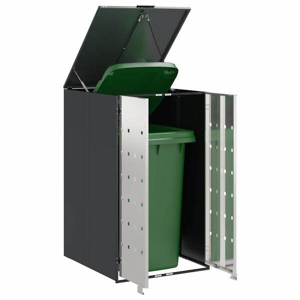 vidaXL Wheelie Bin Storage with Gas Lift-up Lid for 240L Bin
