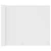 vidaXL Balcony Screen White 75x500 cm Oxford Fabric