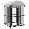 vidaXL Outdoor Dog Kennel with Roof 120x120x150 cm