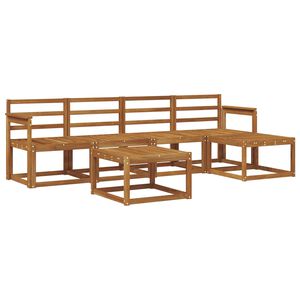 vidaXL Outdoor Sofa Set 6 pcs Natural