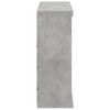 vidaXL Sideboard with LED Lights Concrete Grey 81x37x100 cm