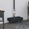 vidaXL Parasol Base Black 45 x 25 x 45 cm Granite and Steel