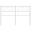 vidaXL Metal Headboard White 160 cm