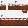 vidaXL Lawn Edgings 10 pcs Rusty 103 x 0.05 x 22 cm Weathering Steel