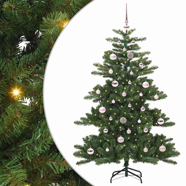 vidaXL Artificial Hinged Christmas Tree Green 150 cm PVC and Steel