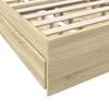 vidaXL Bed Frame with Drawers without Mattress Sonoma Oak 90x190 cm Single