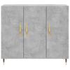 vidaXL Sideboard Concrete Grey 90x34x80 cm Engineered Wood