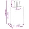 vidaXL Paper Bags 50 pcs with Handles Blue 15x8x21 cm