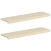 vidaXL Window Sills 2 pcs White 100 x 30 x 2 cm Solid Oak Wood