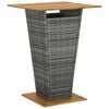 vidaXL Bar Table | Grey, Natural Wood