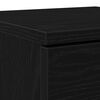 vidaXL Sideboard 2 pcs Black Oak 30 x 30 x 70 cm Engineered Wood