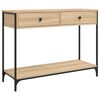 vidaXL Console Table Sonoma Oak 100x34,5x75 cm Engineered Wood