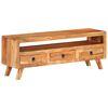 vidaXL TV Cabinet 110x30x40 cm Solid Acacia Wood