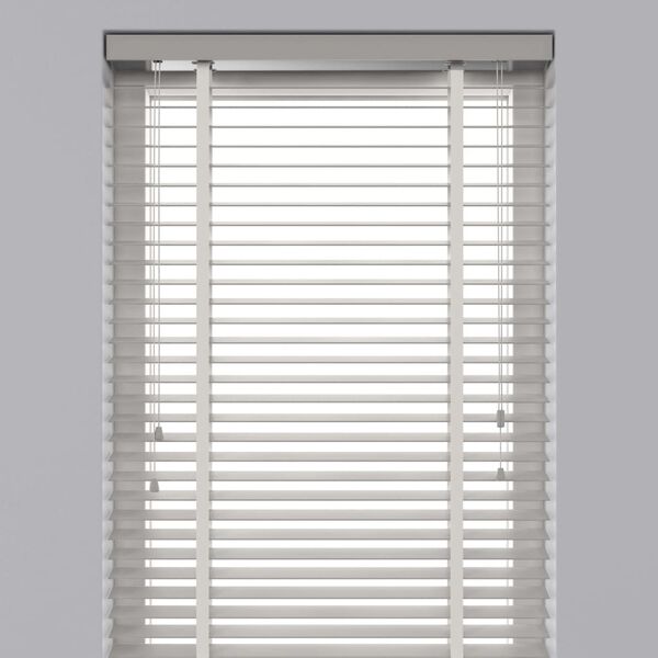 Decosol Horizontal Blinds Wood 50mm 160x180 cm White