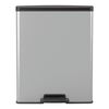 Curver Pedal Bin Deco Rectangular 65L Silver