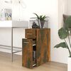 vidaXL Apothecary Cabinet Smoked Oak 20x45.5x60 cm Engineered Wood