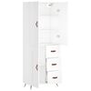 vidaXL Highboard White 69.5x34x180 cm Engineered Wood