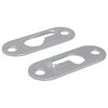 vidaXL Keyhole Hanger 2 pcs Silver 45 x 16 x 3.5 mm Iron